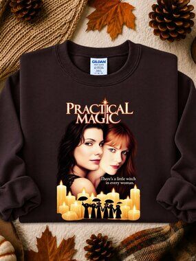 Practical Magic Sweatshirt Adult Unisex Graphic Crewneck Witch Sisters 90s Movie